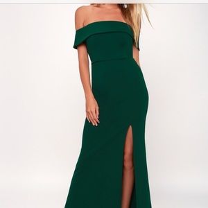 Lulus Aveline Off the Shoulder Maxi Dress